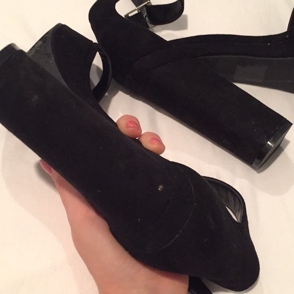 [SOLD] Forever 21 Platform chunky black high heels - Picture 7 of 7